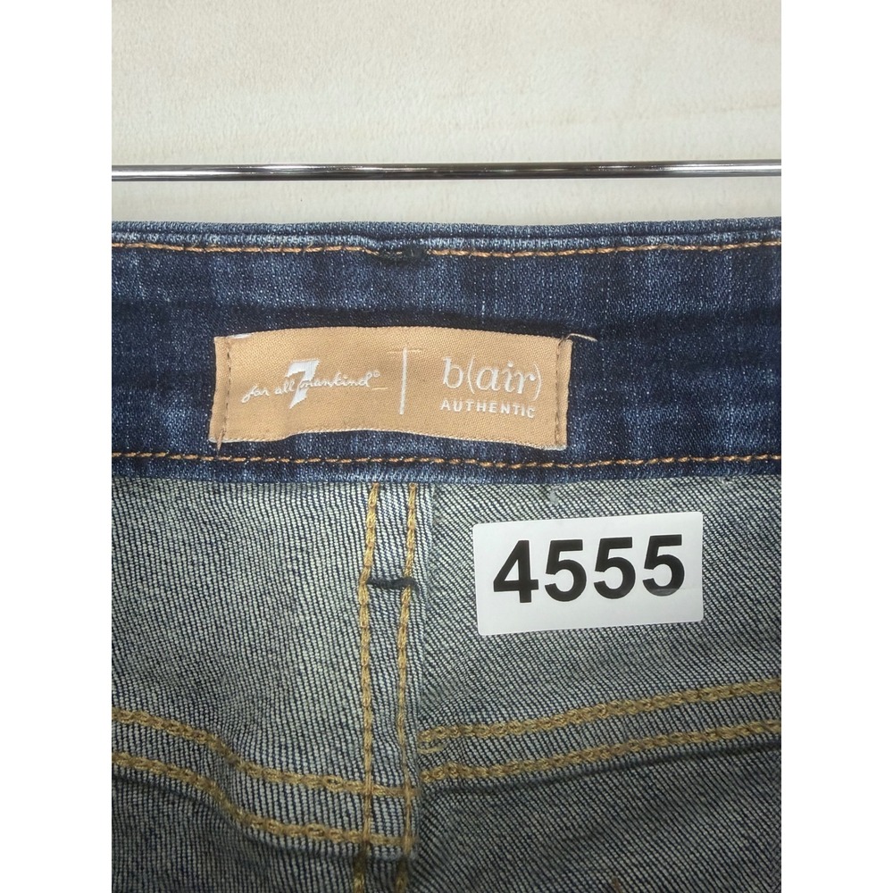 7 For All Mankind Jeans Womens 26 High Waist Ali Flare Jeans Dark Wash - Picture 11 of 11